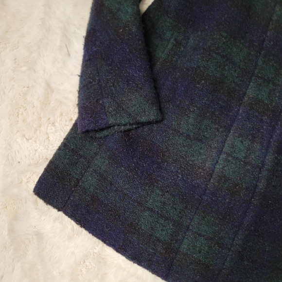 J.Crew Factory Boucle City Coat‎ in Black Watch Plaid 6 - Picture 6 of 10